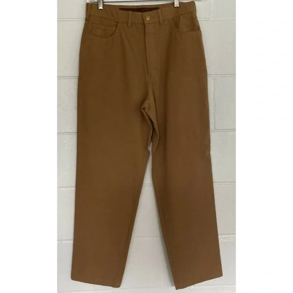 Bogner Womens WB Straight Leg Jeans Brown Stretch Medium Wash High Rise Denim 30 - Picture 1 of 6